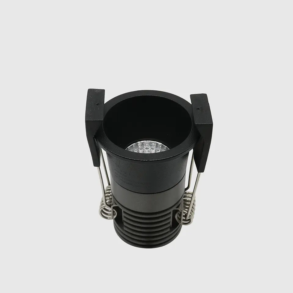DOWNLIGHT LED COB PRETO 6W 3CCT 2