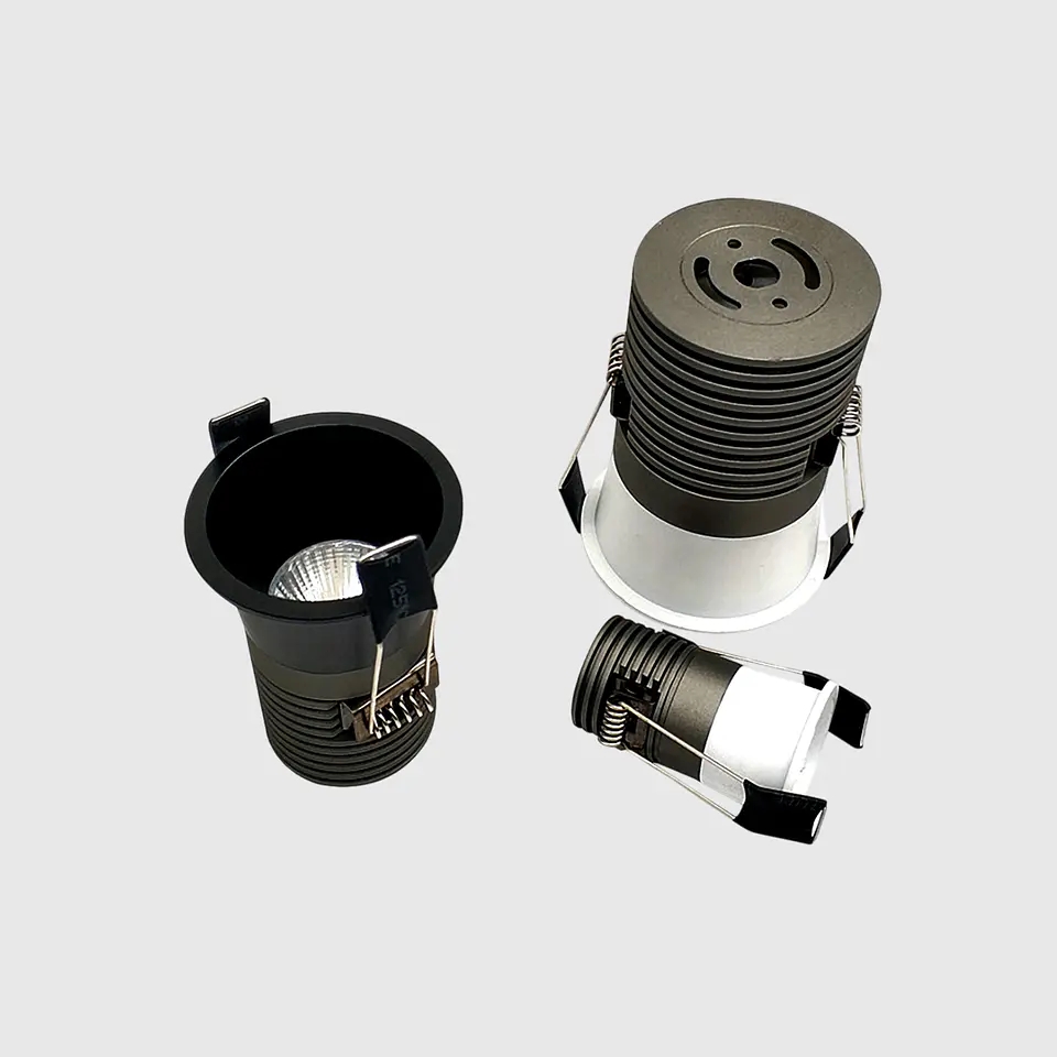 DOWNLIGHT LED COB PRETO 12W 3CCT 3