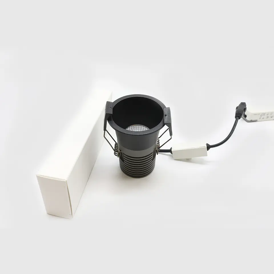 DOWNLIGHT LED COB PRETO 12W 3CCT 5