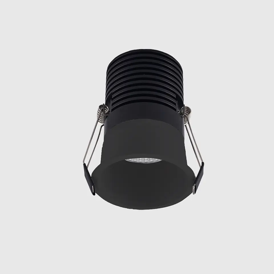 DOWNLIGHT LED COB PRETO 12W 3CCT 7