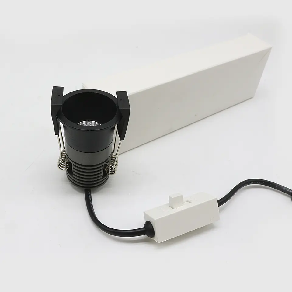 DOWNLIGHT LED COB PRETO 6W 3CCT 6