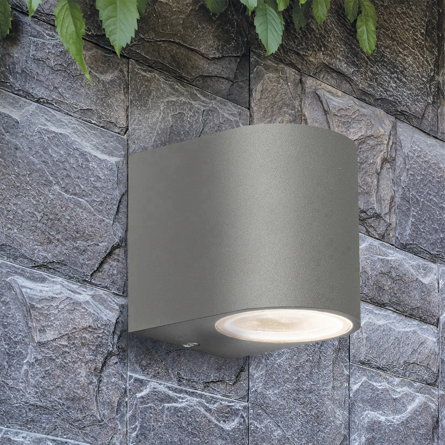 LED APLIQUE PAREDE CINZA IP54 P/GU10 1* JKF495-1 3