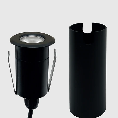 PROJETOR DE CHÃO REDONDO 2W 2700K  IP67