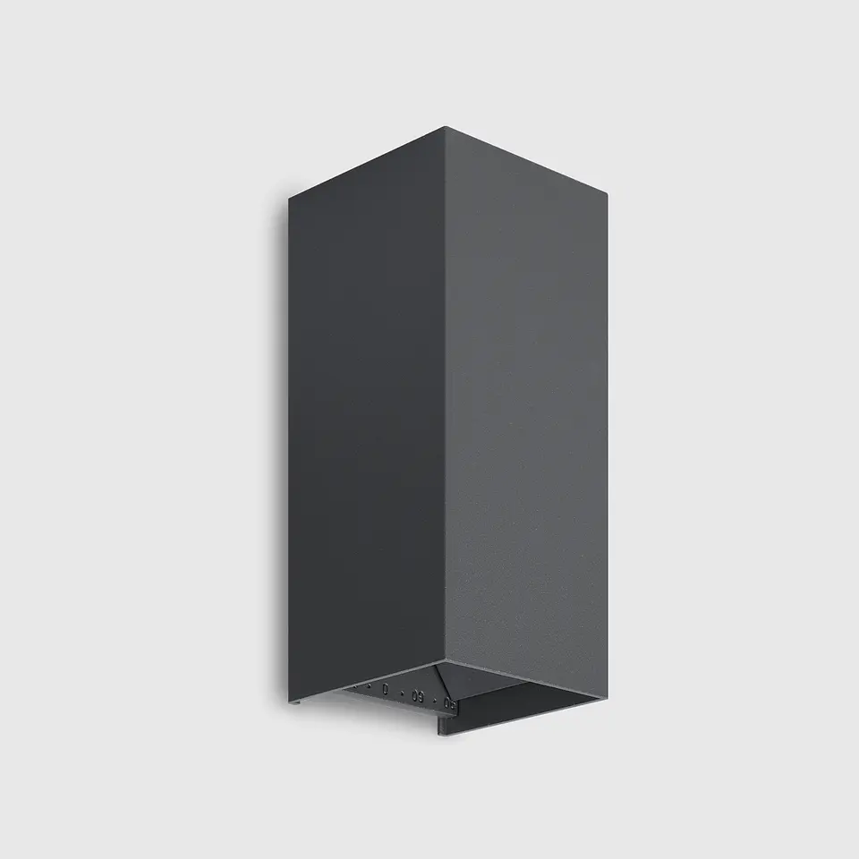 APLIQUE LED PAREDE RETANGULAR ÂNGULO ANJUSTÁVEL ANTRACITE 2X5W 3CCT 1