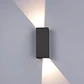 APLIQUE LED PAREDE RETANGULAR ÂNGULO ANJUSTÁVEL ANTRACITE 2X5W 3CCT - Thumbnail 3