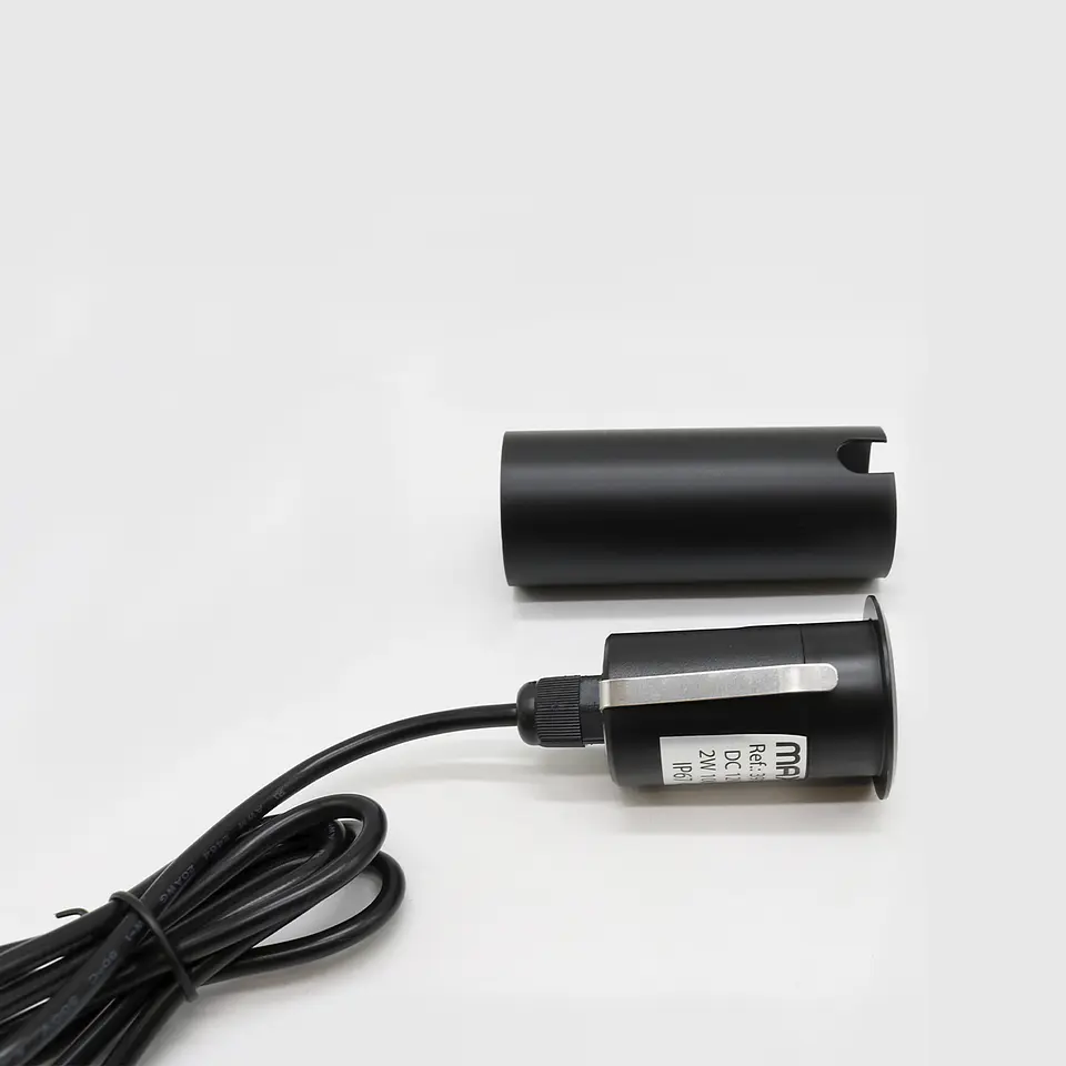 PROJETOR DE CHÃO REDONDO 2W 2700K  IP67 2