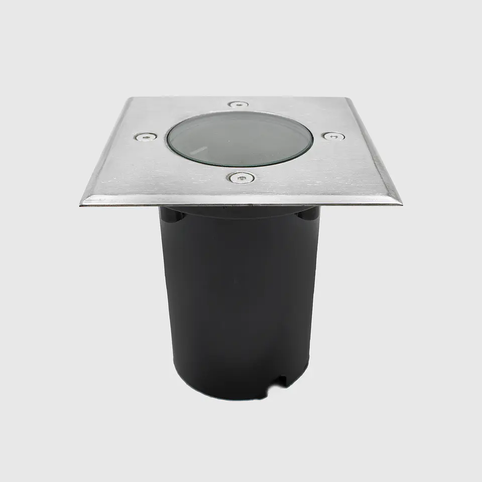 PROJETOR DE CHÃO IP65 QUADRADO P/ LAMPADA GU10 1