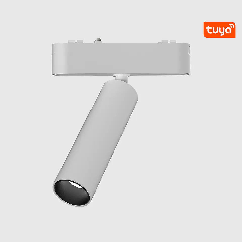 PROJETOR DE CALHA MAGNÉTICO BRANCO 7W 3CCT 1