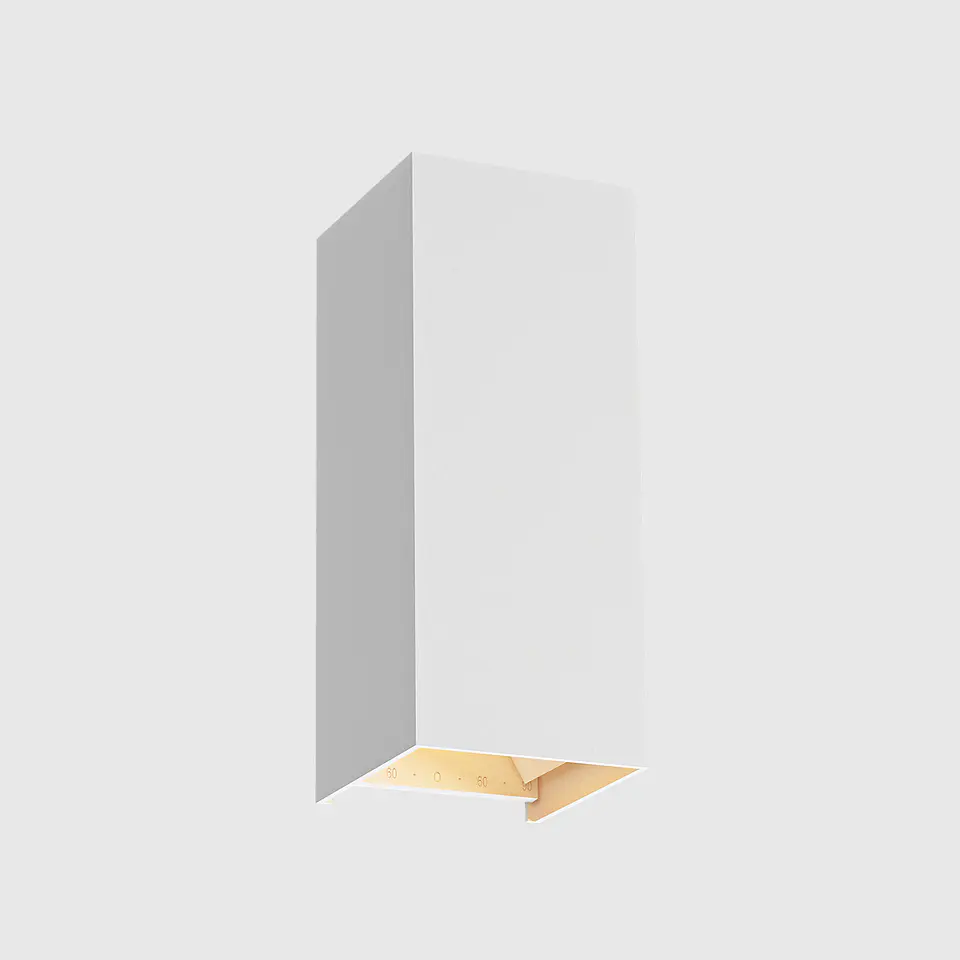 APLIQUE LED PAREDE RETANGULAR ÂNGULO ANJUSTÁVEL  BRANCO 2X5W 3CCT 2