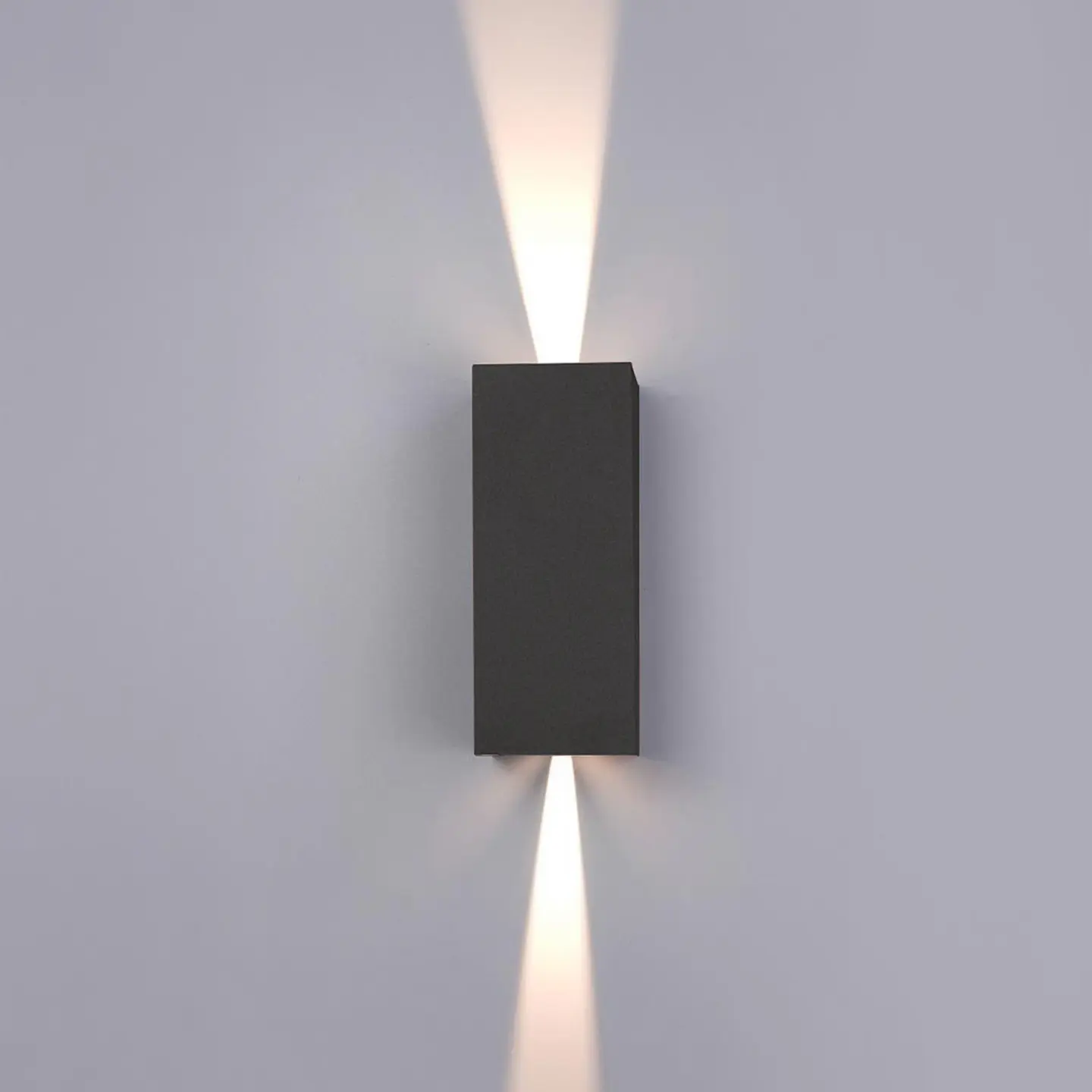 APLIQUE LED PAREDE RETANGULAR ÂNGULO ANJUSTÁVEL ANTRACITE 2X5W 3CCT 5
