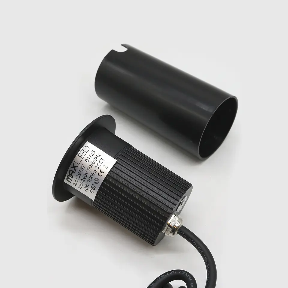 PROJETOR DE CHÃO REDONDO 10W 3CCT IP67 7