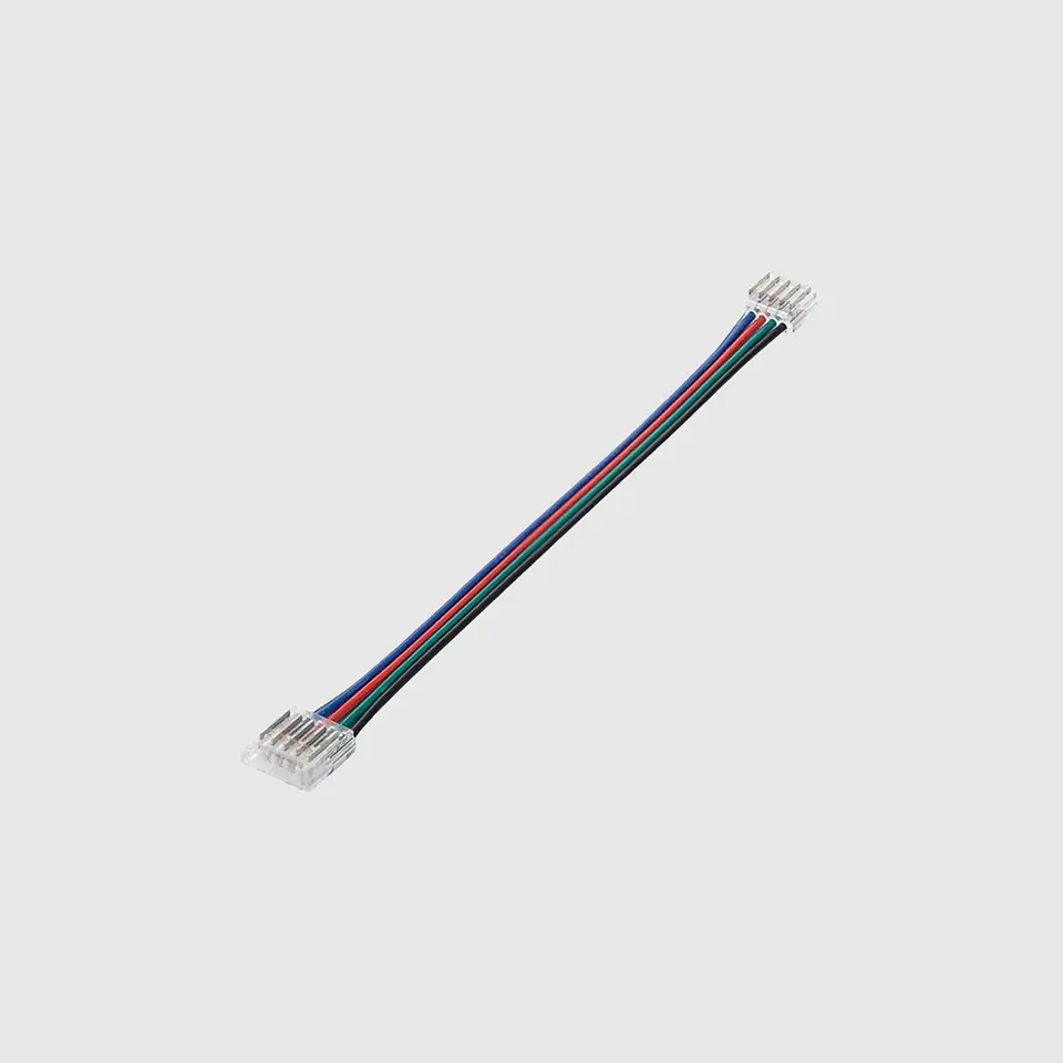 Conector 5 Pinos 12mm de PCB para PCB com cabo RGBW IP20 2