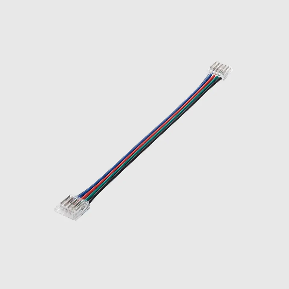 Conector 5 Pinos 12mm de PCB para PCB com cabo RGBW IP20 3
