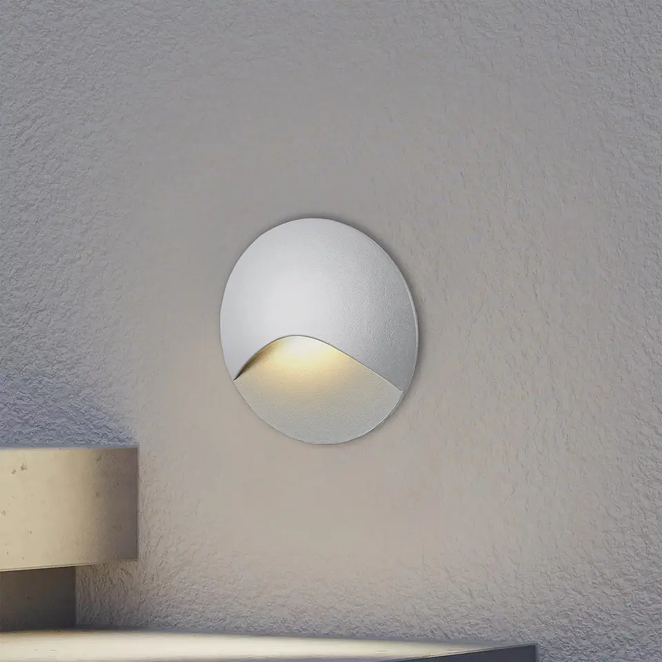 BALIZADOR LED DE PAREDE REDONDO BRANCO 3W 3000K 4