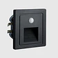 BALIZADOR LED DE PAREDE C/ SENSOR PRETO 2W 3000K - Thumbnail 2