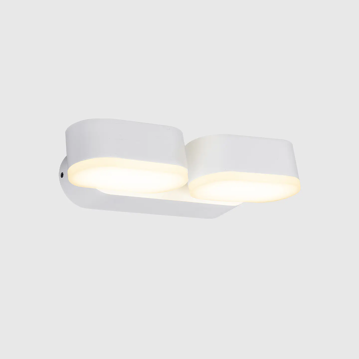 APLIQUE LED DE PAREDE BRANCO 2X6W 3CCT ROTAÇÃO 300 GRAUS 5