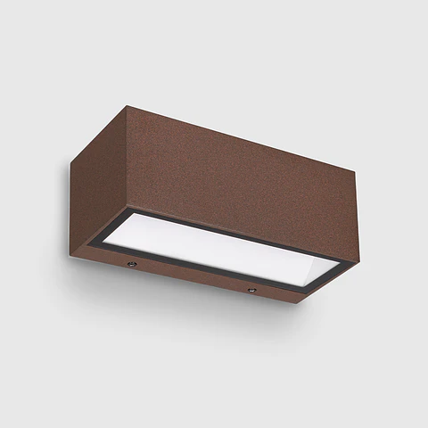 APLIQUE LED DE PAREDE CORTEN 18W 3CCT ILUMINAÇÃO BILATERAL
