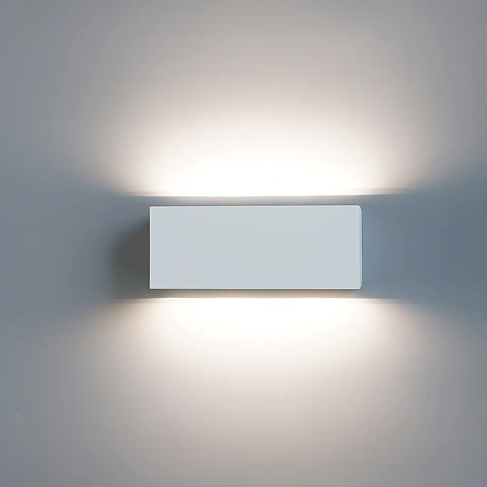 APLIQUE LED DE PAREDE BRANCO 18W 3CCT ILUMINAÇÃO BILATERAL 2