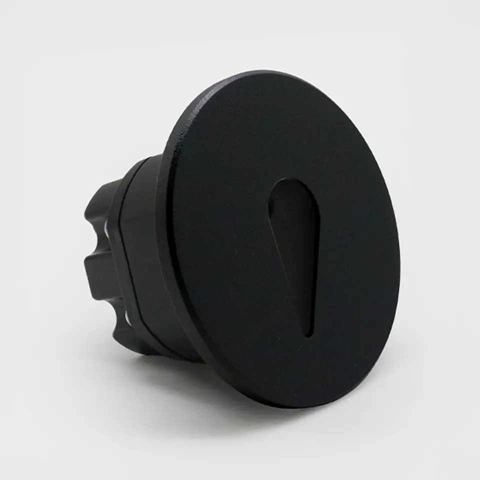 ESPELHO REDONDO PRETO PARA BALIZADOR MODULAR 39397 2