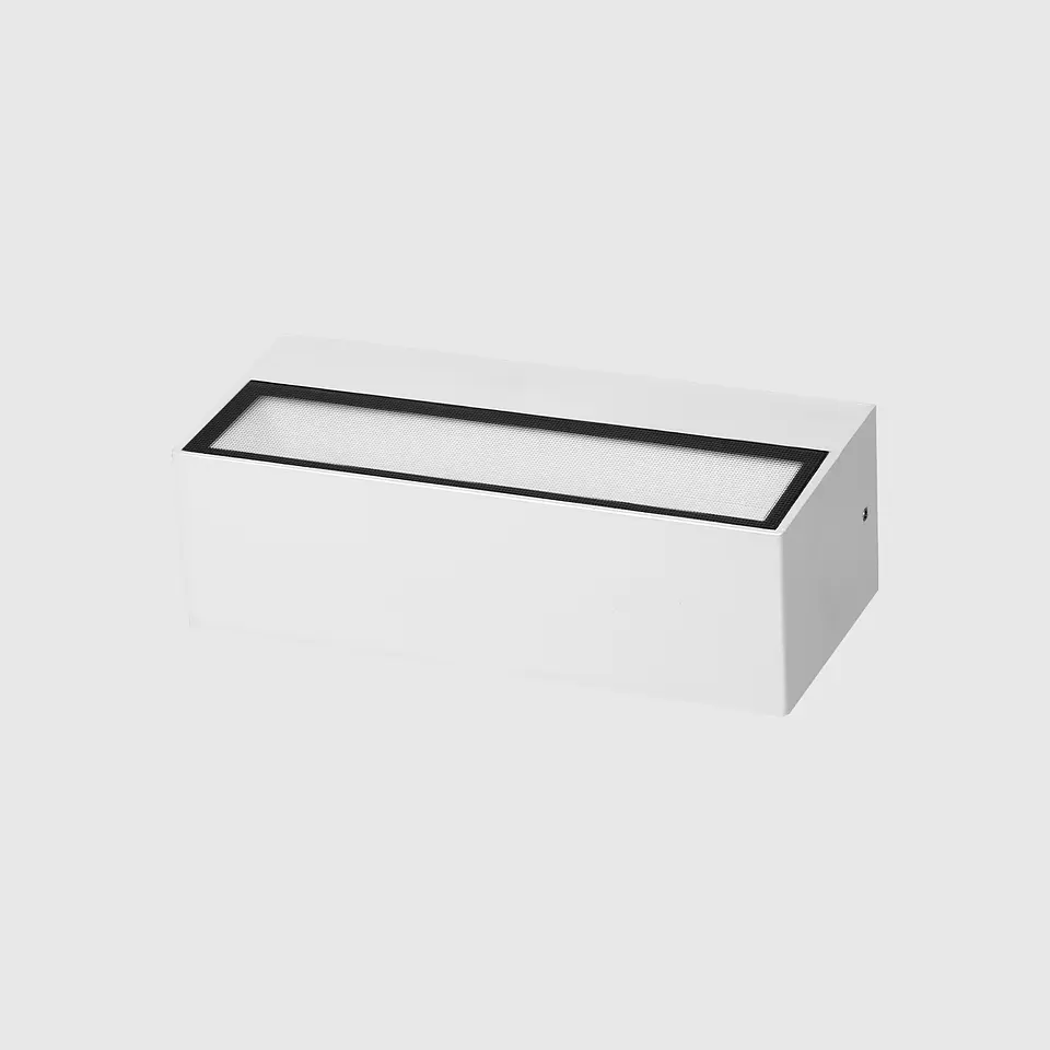 APLIQUE LED PAREDE RETANGULAR BRANCO 2X6W 3CCT 1