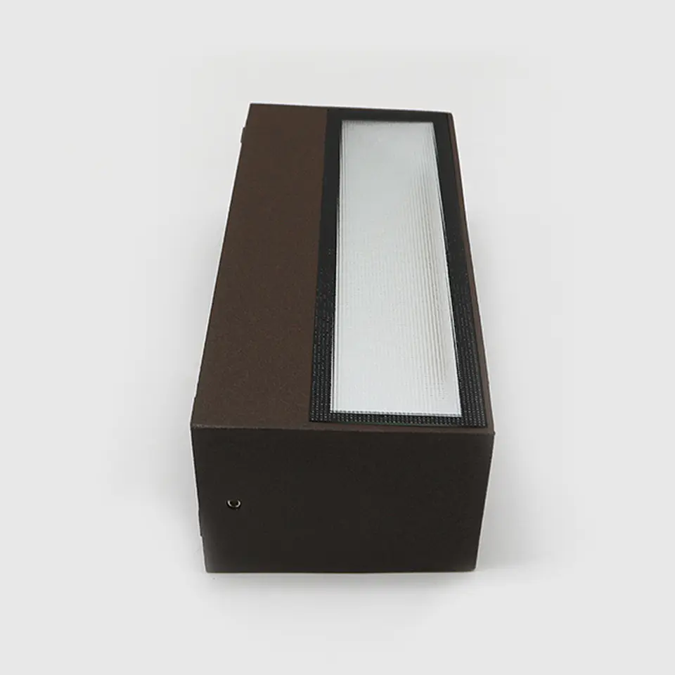 APLIQUE LED PAREDE RETANGULAR CORTEN 2X6W 3CCT 3