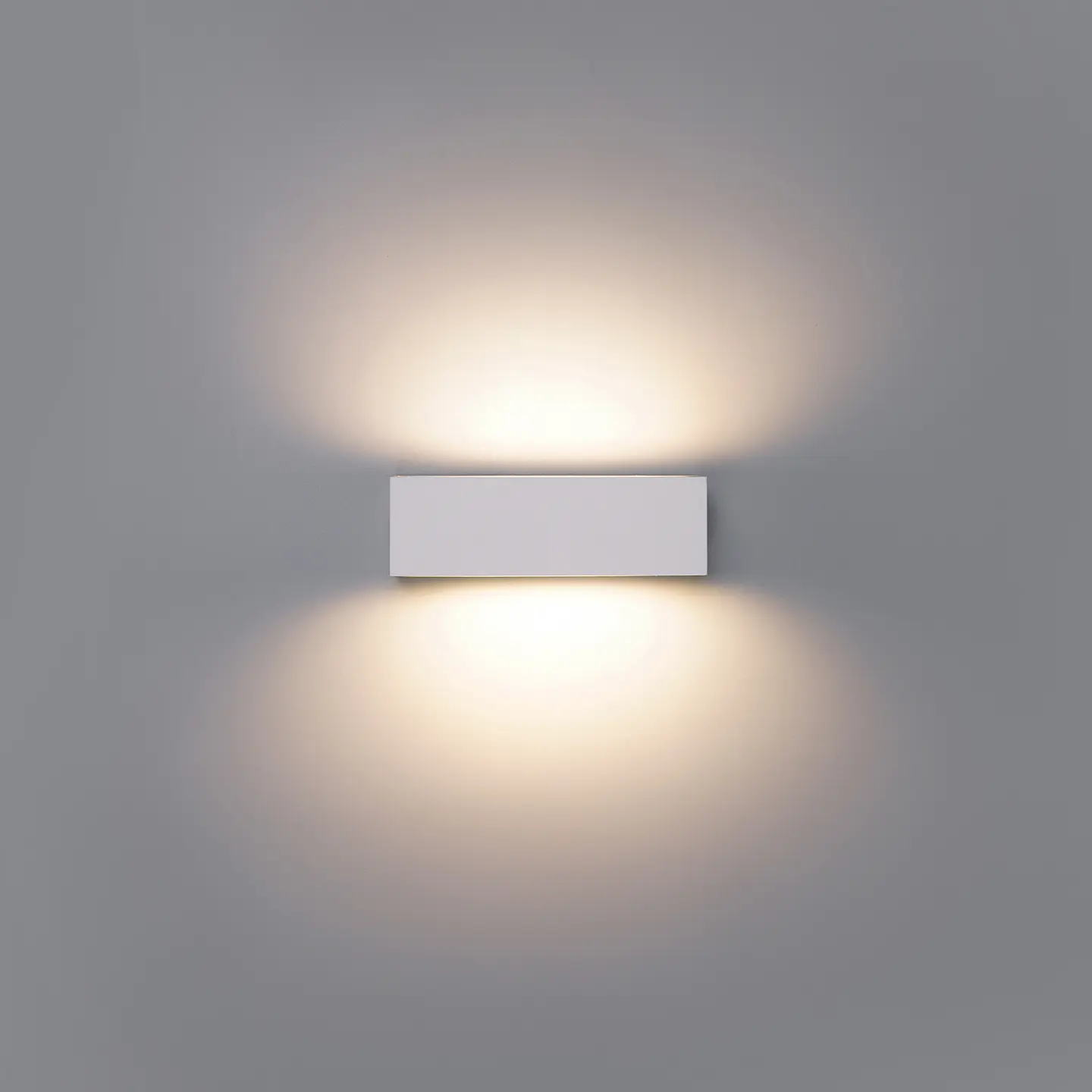 APLIQUE LED PAREDE RETANGULAR BRANCO 2X6W 3CCT 3