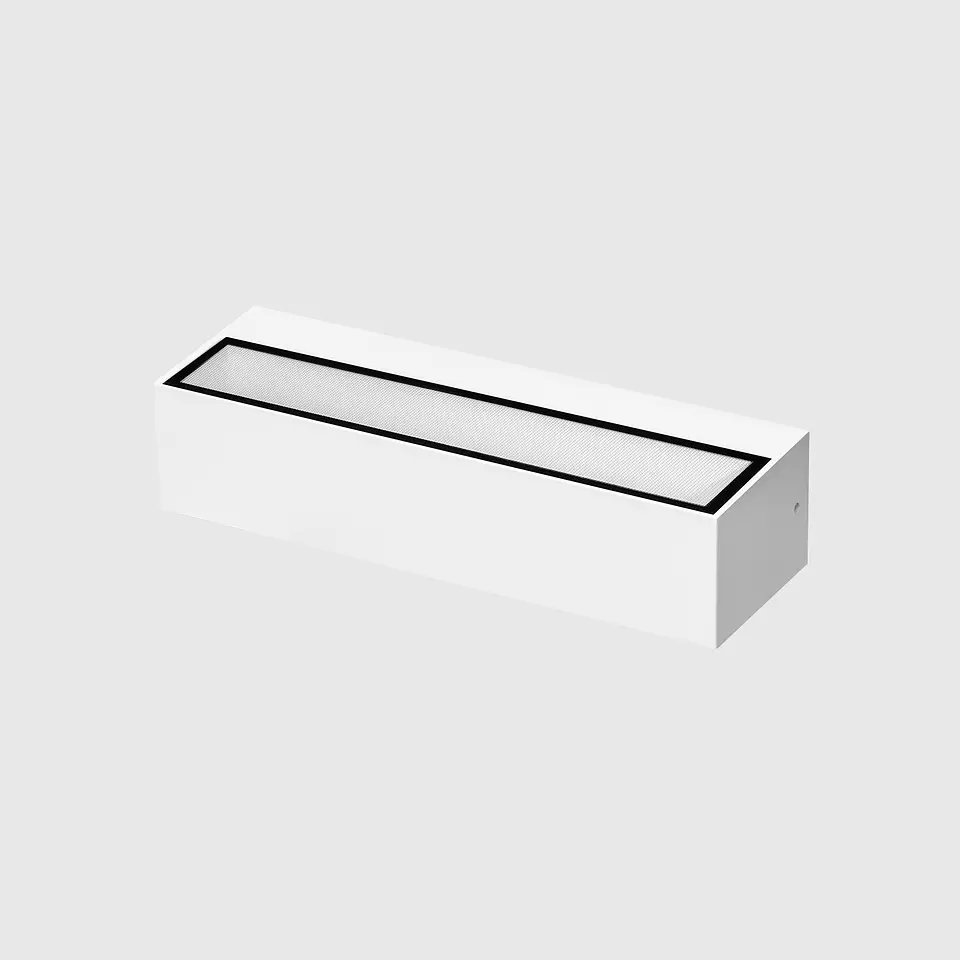 APLIQUE LED PAREDE RETANGULAR BRANCO 2X10W 3CCT 1