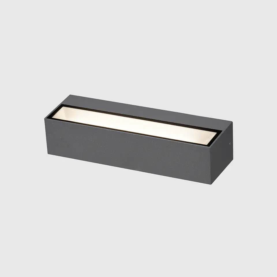 APLIQUE LED PAREDE RETANGULAR ANTRACITE  2X10W 3CCT 2