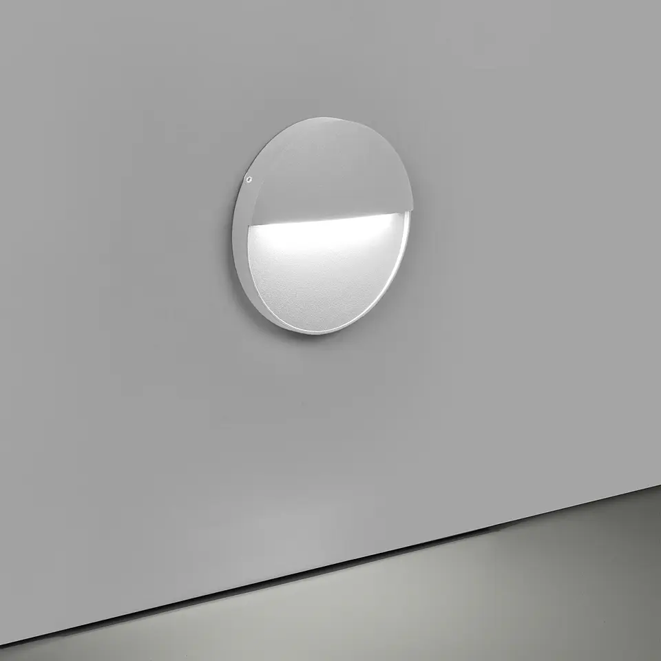 APLIQUE LED PAREDE REDONDO BRANCO 3W 3CCT 3