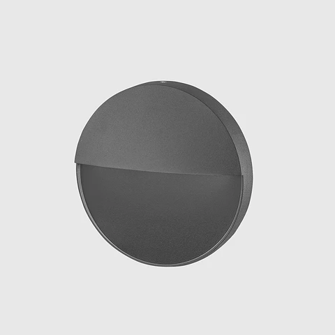 APLIQUE LED PAREDE REDONDO ANTRANCITE 3W 3CCT