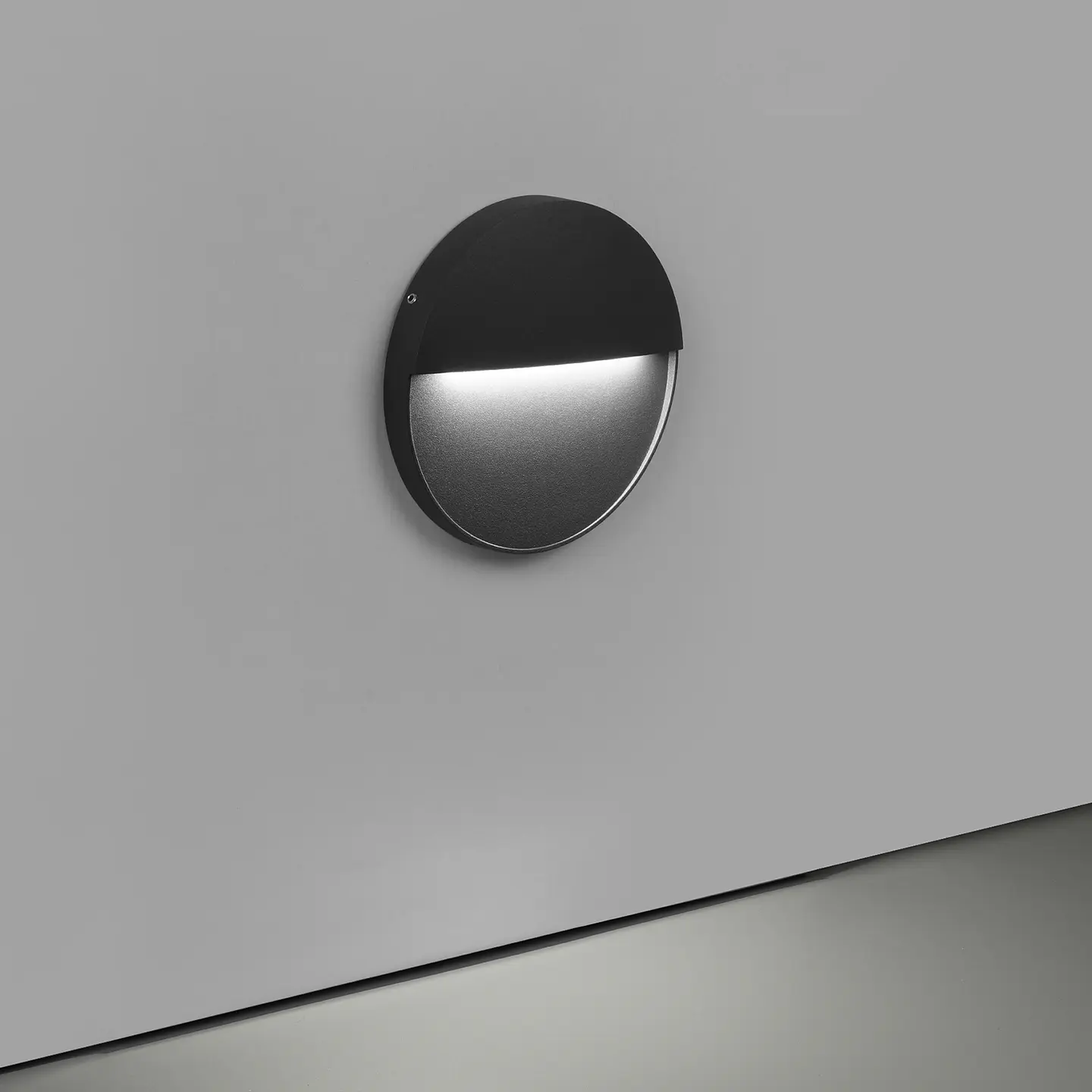 APLIQUE LED PAREDE REDONDO ANTRANCITE 3W 3CCT 4