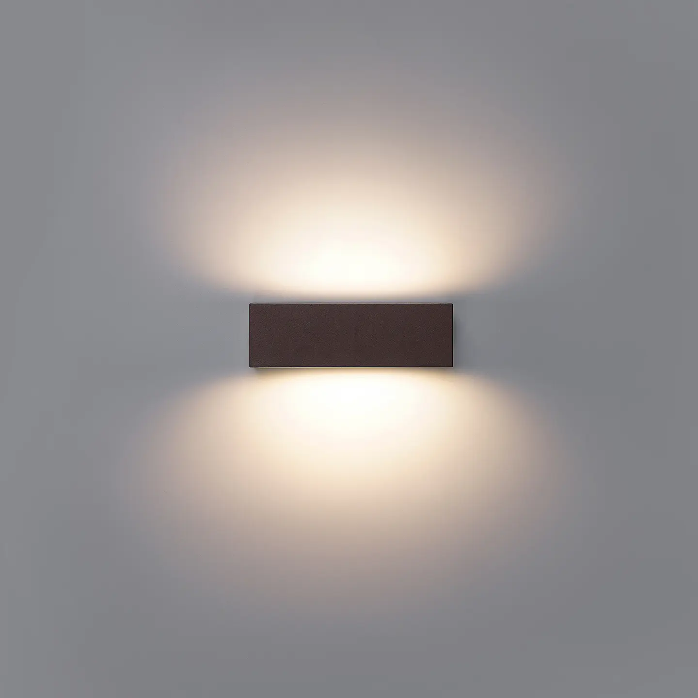 APLIQUE LED PAREDE RETANGULAR CORTEN 2X6W 3CCT 6