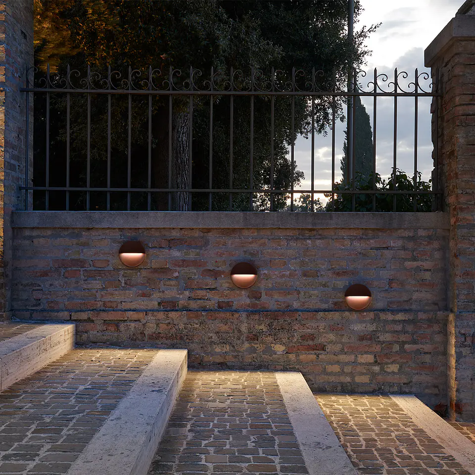 APLIQUE LED PAREDE REDONDO CORTEN 3W 3CCT 4