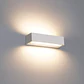 APLIQUE LED PAREDE RETANGULAR BRANCO 2X10W 3CCT - Thumbnail 6