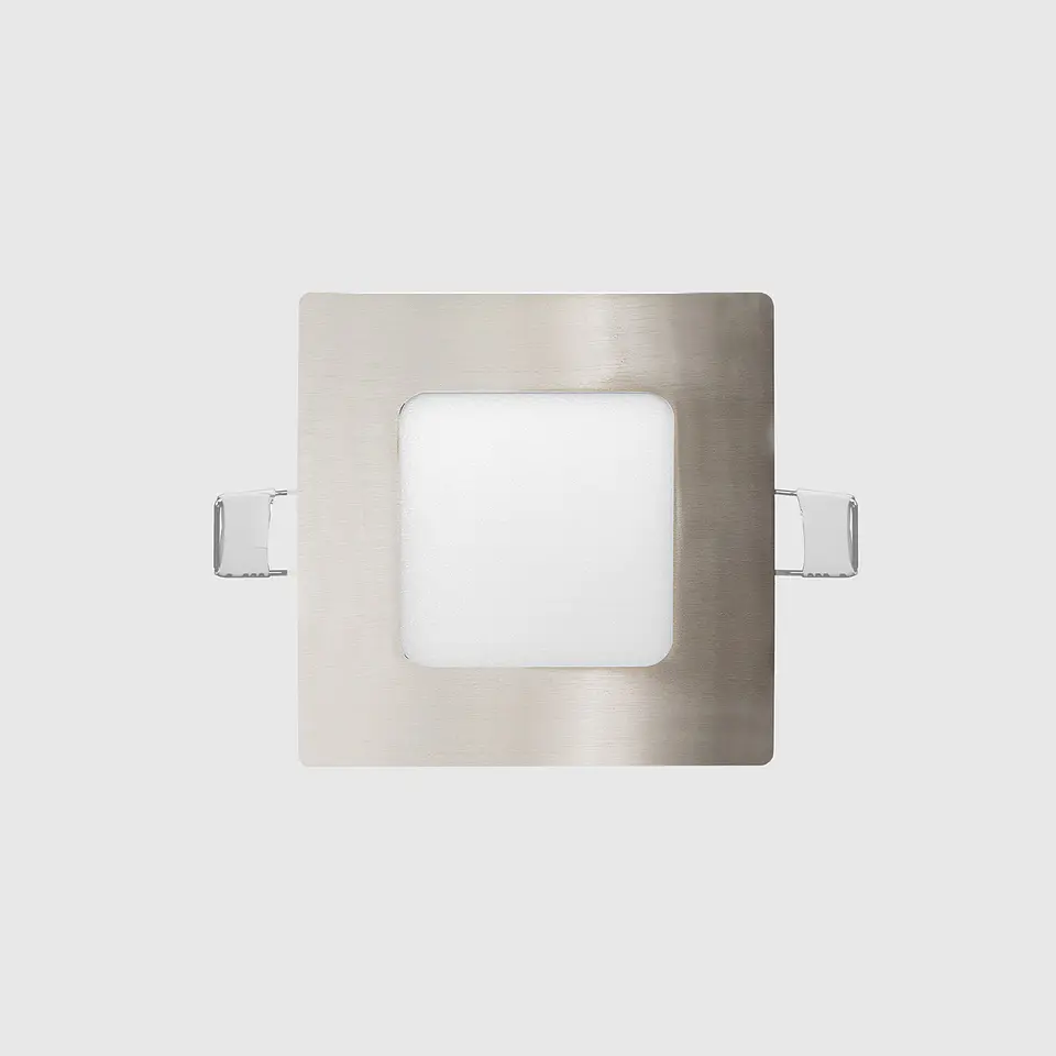PAINEL LED QUADRADO NIQUEL 5W 3CCT 1