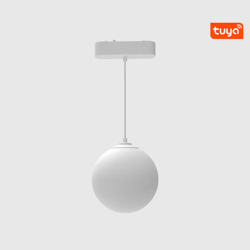 PROJETOR ESFÉRICO CALHA MAGNÉTICA SUSPENSO FOSCO BRANCO 5W 3CCT 1