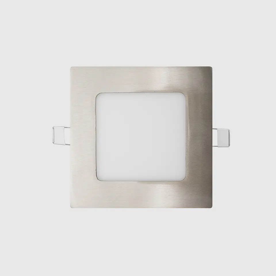 PAINEL LED QUADRADO NIQUEL 6W 3CCT 1