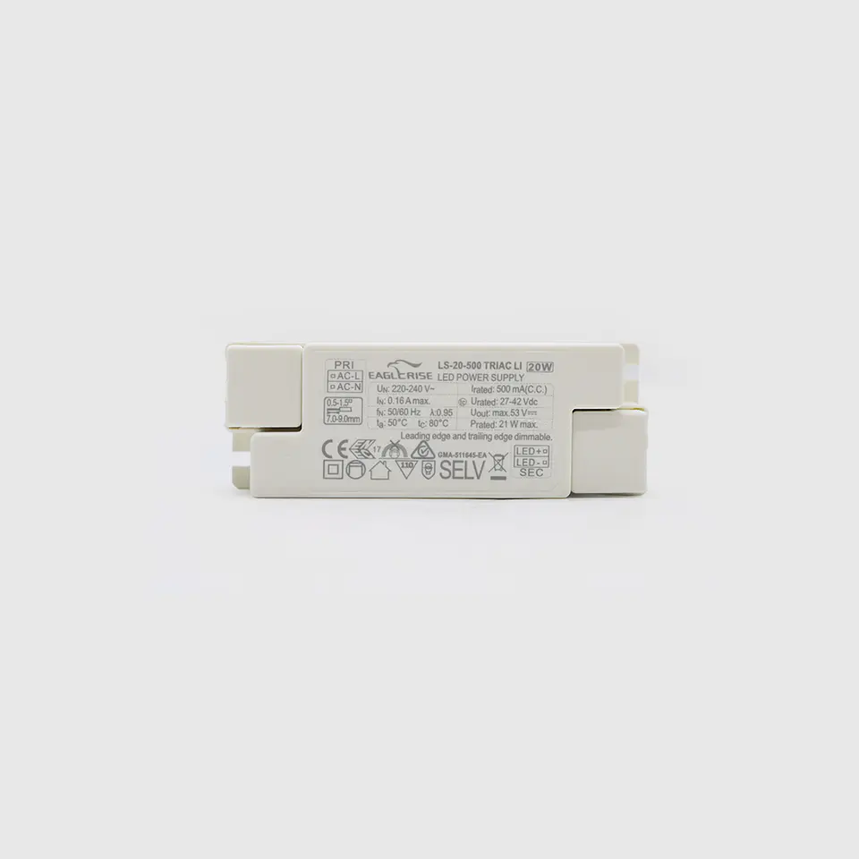 DRIVER EAGLERISE PARA DOWNLIGHT LED TRIAC DRIVER 17-21W, 27-42V, 500mA 1