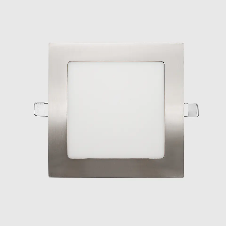 PAINEL LED QUADRADO NIQUEL 9W 3CCT 1