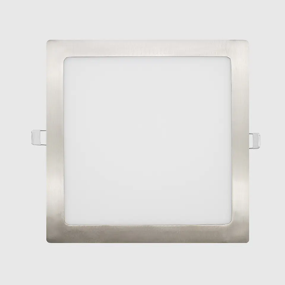PAINEL LED QUADRADO NIQUEL 18W 3CCT 1
