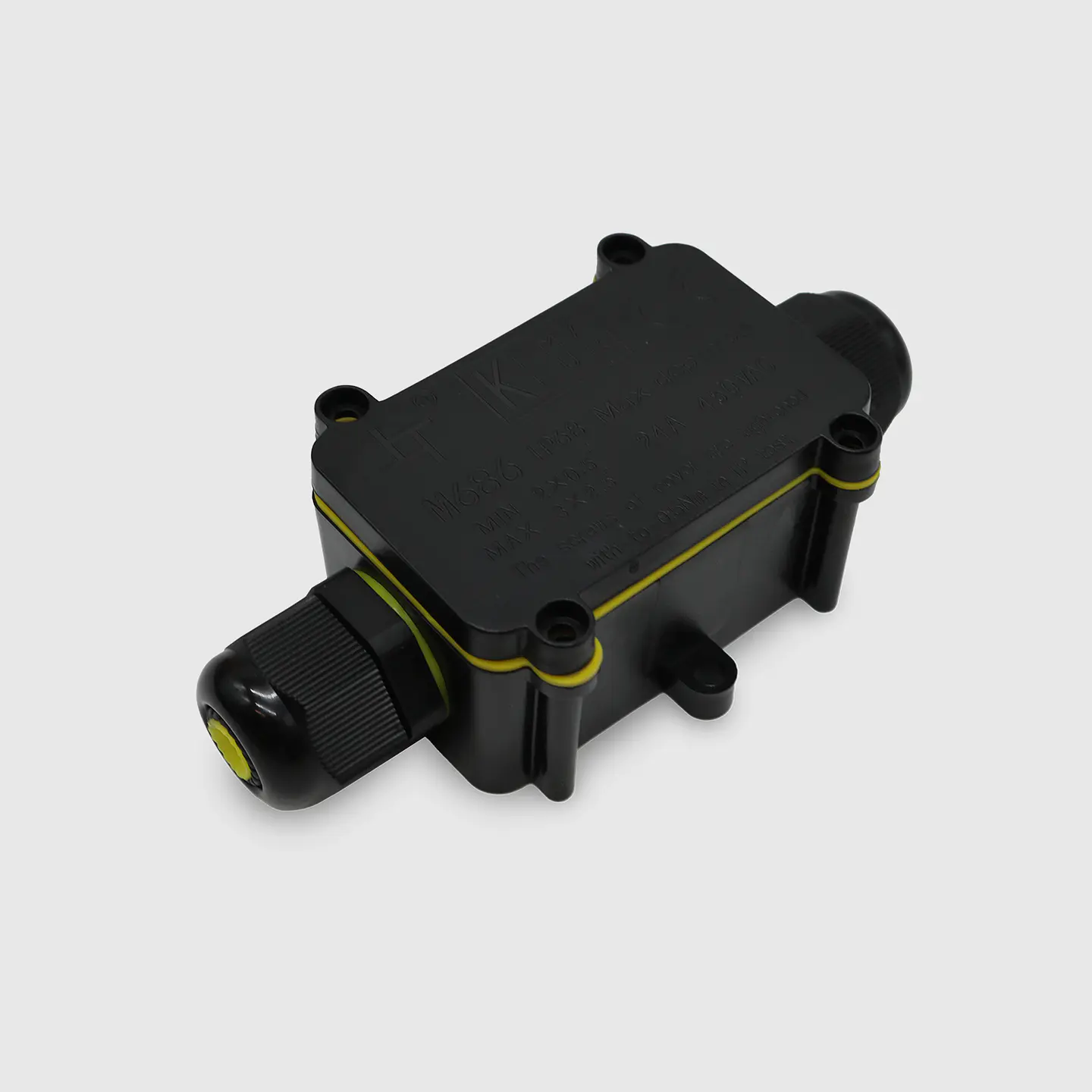 CONECTOR C/ CAIXA ESTANQUE IP68 - 2 1