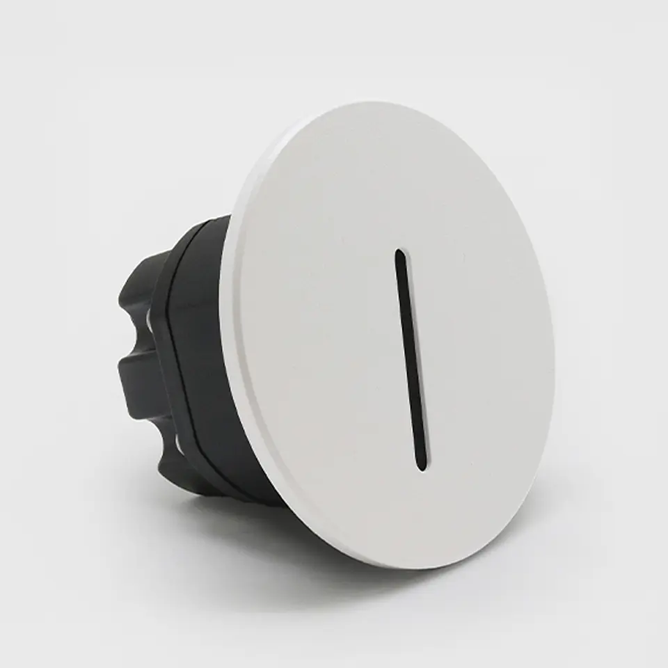ESPELHO REDONDO BRANCO PARA BALIZADOR MODULAR 39397 2