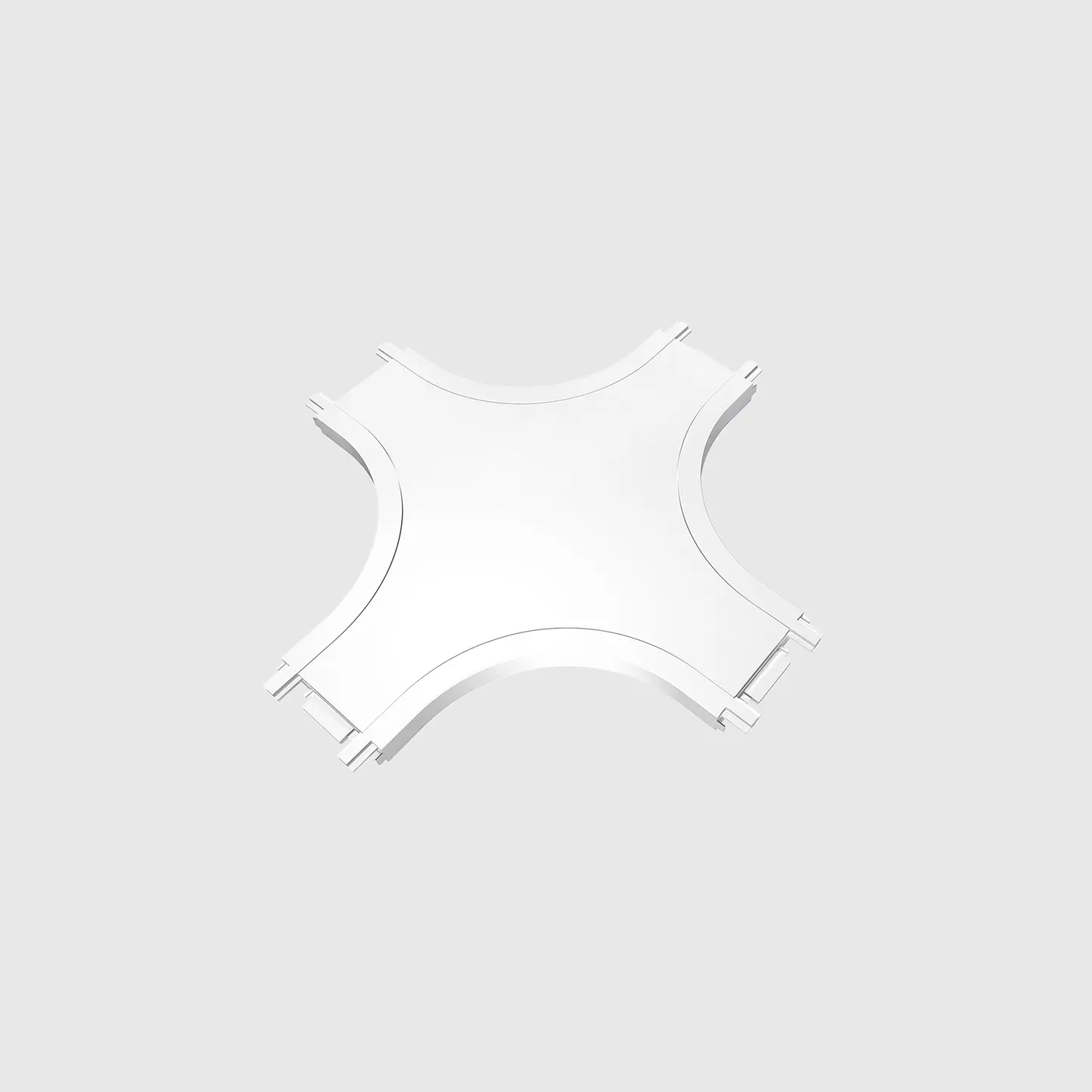 UNIÃO CRUZADA PARA CALHA MAGNÉTICA BRANCA 1