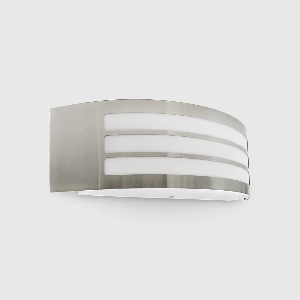 APLIQUE DE PAREDE IP44 B-S 1*E27 AÇO INOX 1