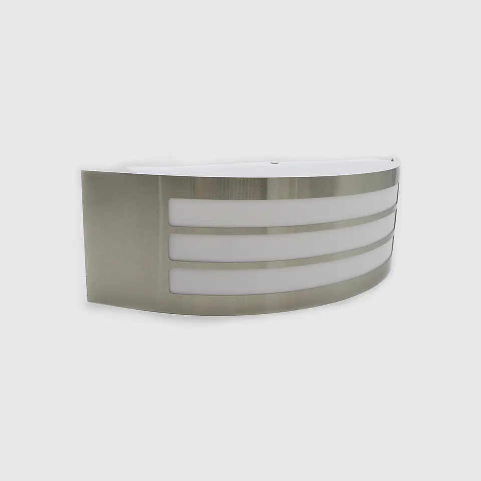 APLIQUE DE PAREDE IP44 B-S 1*E27 AÇO INOX 2