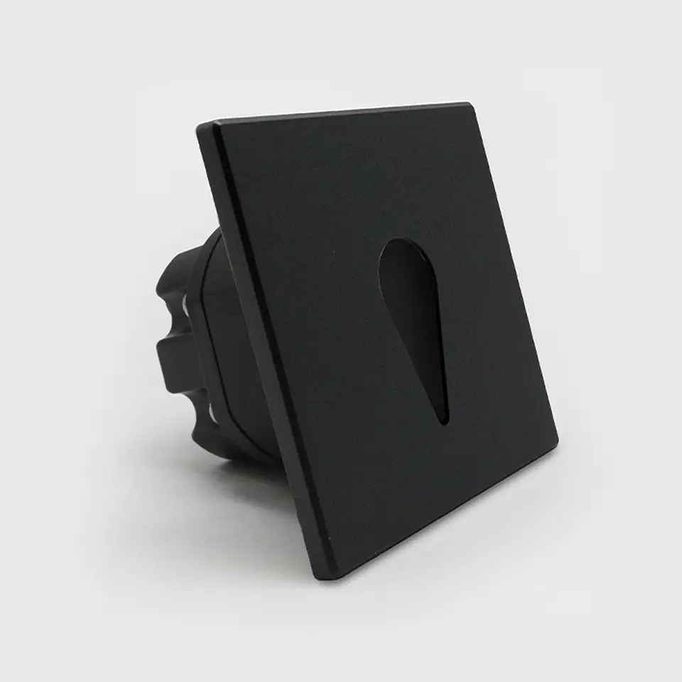 ESPELHO QUADRADO PRETO PARA BALIZADOR MODULAR 39397 2