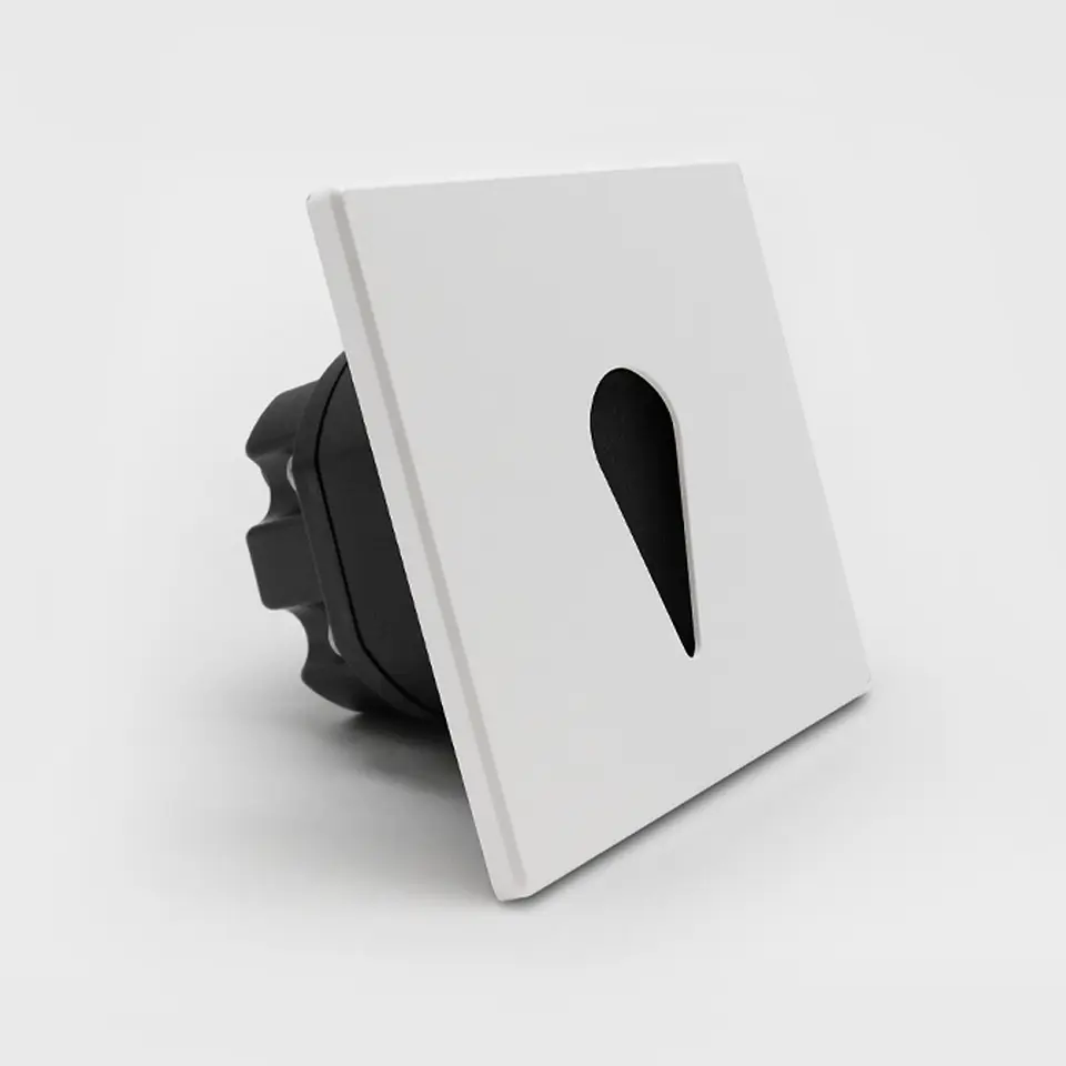 ESPELHO QUADRADO BRANCO PARA BALIZADOR MODULAR 39397 2