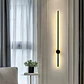 APLIQUE LED PAREDE PRETO 80CM 13W 3000K - Thumbnail 3