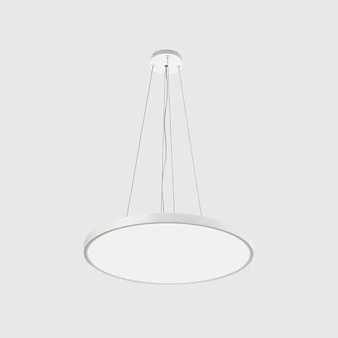 PLAFON LED REDONDO SUPER SLIM BRANCO SUSPENSO DIMÁVEL C/APP TUYA 3CCT