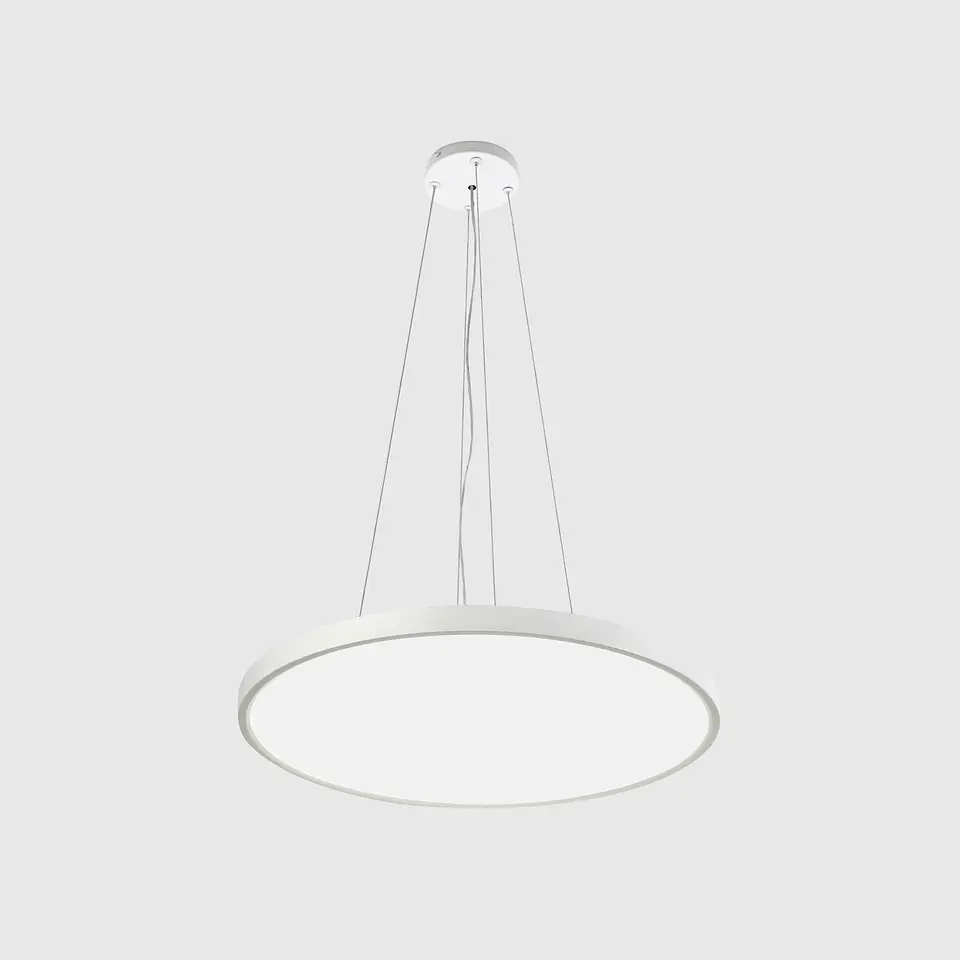 PLAFON LED REDONDO SUPER SLIM BRANCO SUSPENSO DIMÁVEL C/APP TUYA 3CCT 1